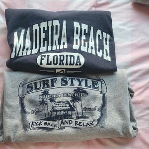 Surf style Madeira beach florida 2 crewnecks